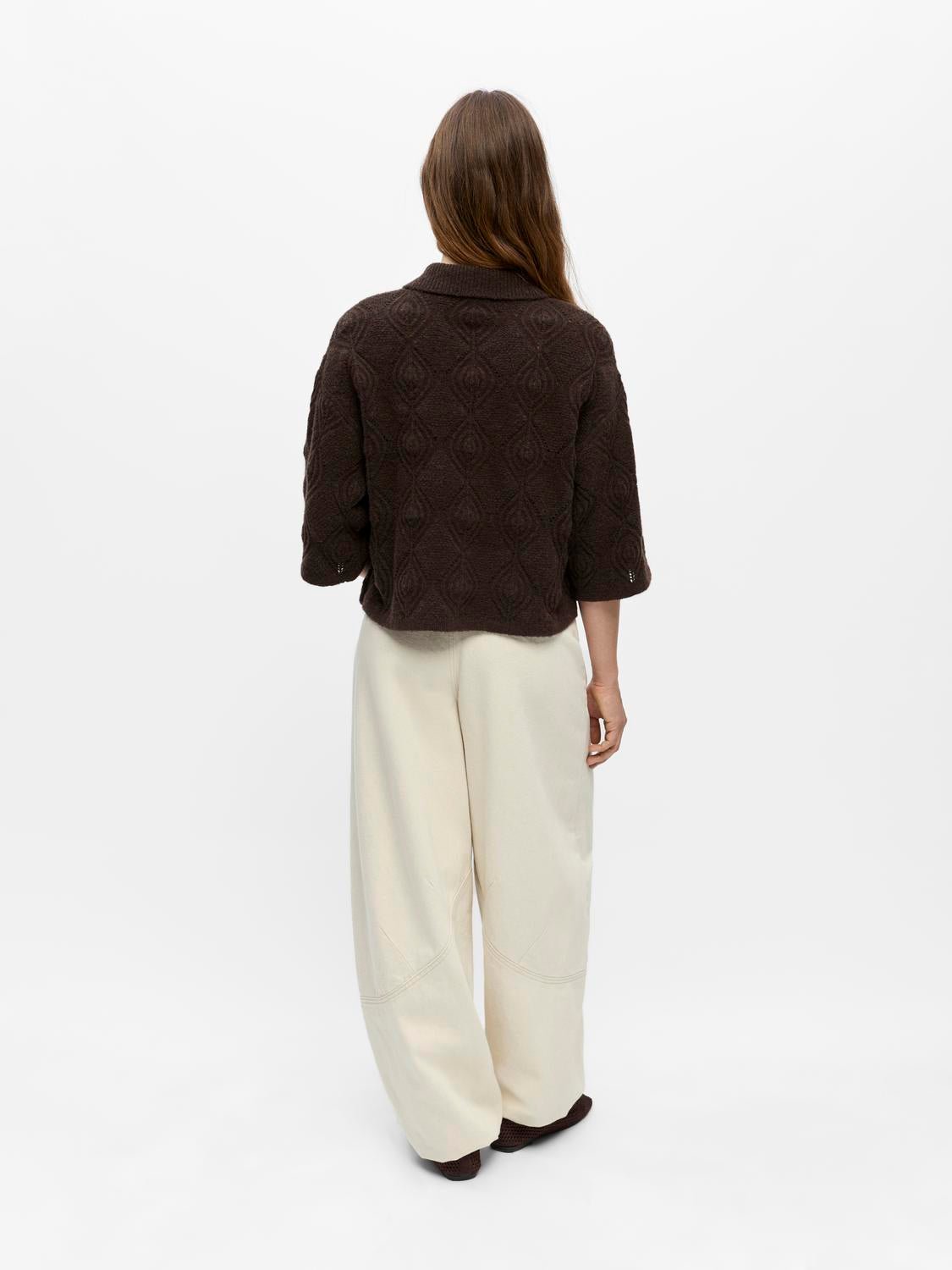 OBJKAISA Pullover - Seal Brown - VERO MODA & VILA Bergvik
